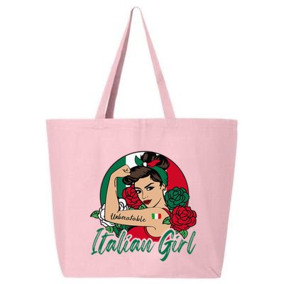 Italia Girl Italy Woman Italian Flag 25L Jumbo Tote