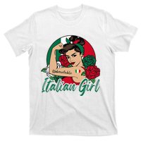 Italia Girl Italy Woman Italian Flag T-Shirt