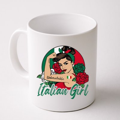 Italia Girl Italy Woman Italian Flag Coffee Mug