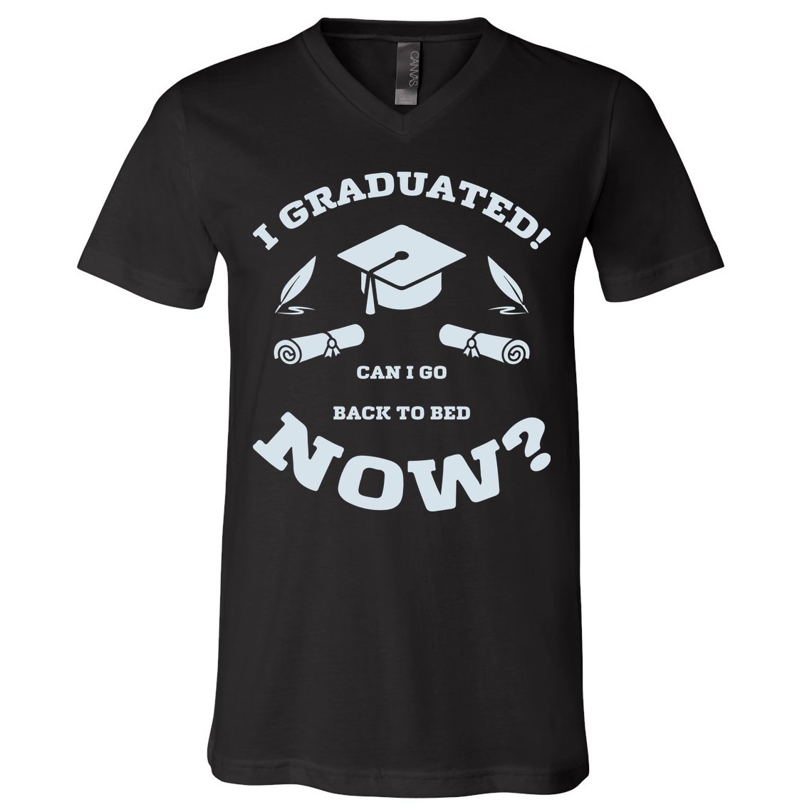 I GRADUATED V-Neck T-Shirt