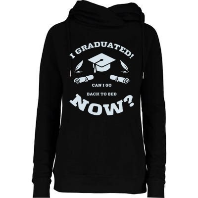 I GRADUATED Womens Funnel Neck Pullover Hood