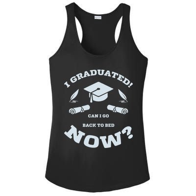 I GRADUATED Ladies PosiCharge Competitor Racerback Tank