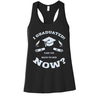 I GRADUATED Women's Racerback Tank