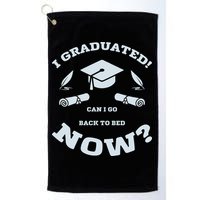 I GRADUATED Golf Towel