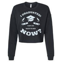 I GRADUATED Cropped Pullover Crew