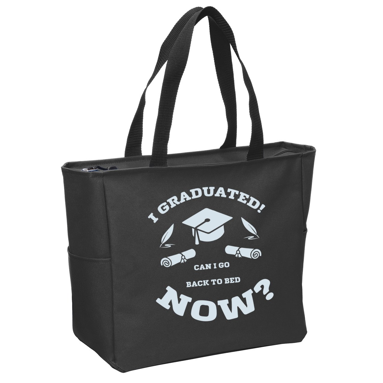 I GRADUATED Zip Tote Bag