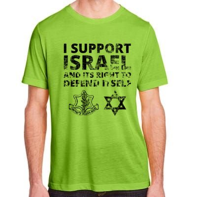 Idf Grunge I Support Israel And Its Right To Defend Itself Adult ChromaSoft Performance T-Shirt