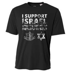 Idf Grunge I Support Israel And Its Right To Defend Itself Cooling Performance Crew T-Shirt