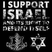 Idf Grunge I Support Israel And Its Right To Defend Itself Bucket Hat