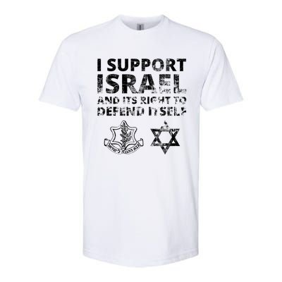 Idf Grunge I Support Israel And Its Right To Defend Itself Softstyle CVC T-Shirt