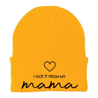 I Got It From My Mama Cute Gift Mother Mom Gift Knit Cap Winter Beanie