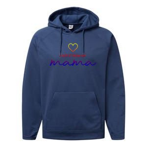 I Got It From My Mama Cool Gift Mother Mom Gift Performance Fleece Hoodie