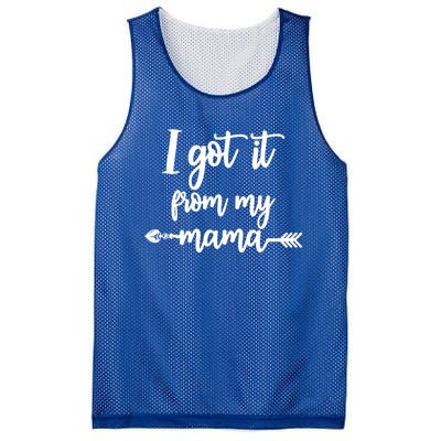 I Got It From My Mama Show Love Mom Friends Mommy Life Gift Mesh Reversible Basketball Jersey Tank