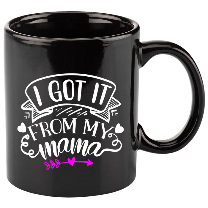 I Got It From My Mama Cute Gift 11oz C Handle Ceramic Mug