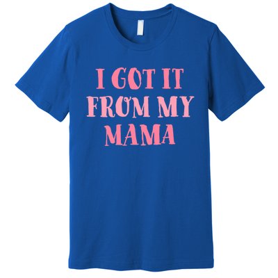 I Got It From My Mama Family Design Cute Gift Premium T-Shirt