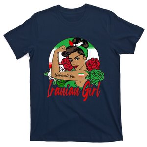 Iranian Girl Iran Woman Persian Flag T-Shirt