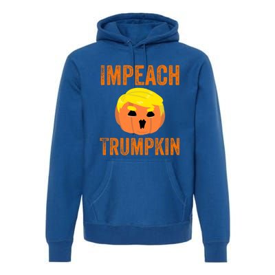 Impeacht Gift Impeach Trumpkin Gifttrump Pumpkin Jack O'lantern Gift Premium Hoodie