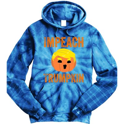 Impeacht Gift Impeach Trumpkin Gifttrump Pumpkin Jack O'lantern Gift Tie Dye Hoodie