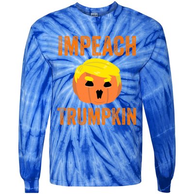 Impeacht Gift Impeach Trumpkin Gifttrump Pumpkin Jack O'lantern Gift Tie-Dye Long Sleeve Shirt