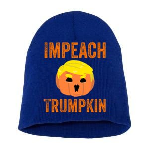 Impeacht Gift Impeach Trumpkin Gifttrump Pumpkin Jack O'lantern Gift Short Acrylic Beanie