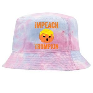 Impeacht Gift Impeach Trumpkin Gifttrump Pumpkin Jack O'lantern Gift Tie-Dyed Bucket Hat