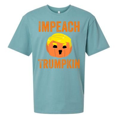 Impeacht Gift Impeach Trumpkin Gifttrump Pumpkin Jack O'lantern Gift Sueded Cloud Jersey T-Shirt