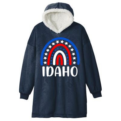 Idaho Gift I Love Idaho Usa Cool Gift Hooded Wearable Blanket