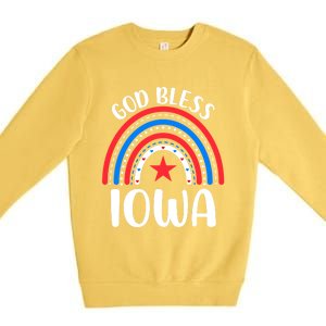 Iowa Gift I Love Iowa Usa Great Gift Premium Crewneck Sweatshirt