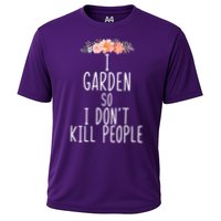 I Garden So I DonT Kill People Cooling Performance Crew T-Shirt