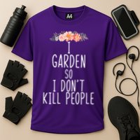 I Garden So I DonT Kill People Cooling Performance Crew T-Shirt