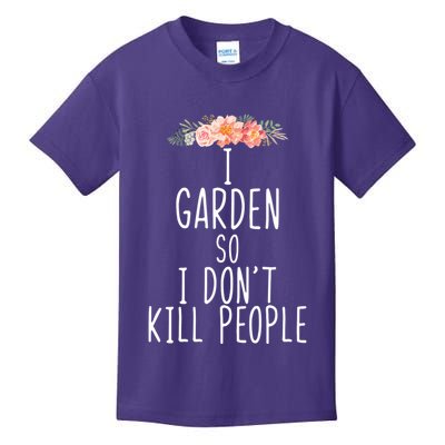 I Garden So I DonT Kill People Kids T-Shirt