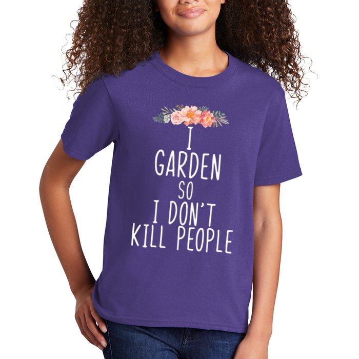 I Garden So I DonT Kill People Kids T-Shirt