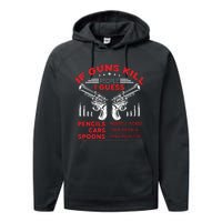 If Guns Kill People Crossed Pistols Performance Fleece Hoodie