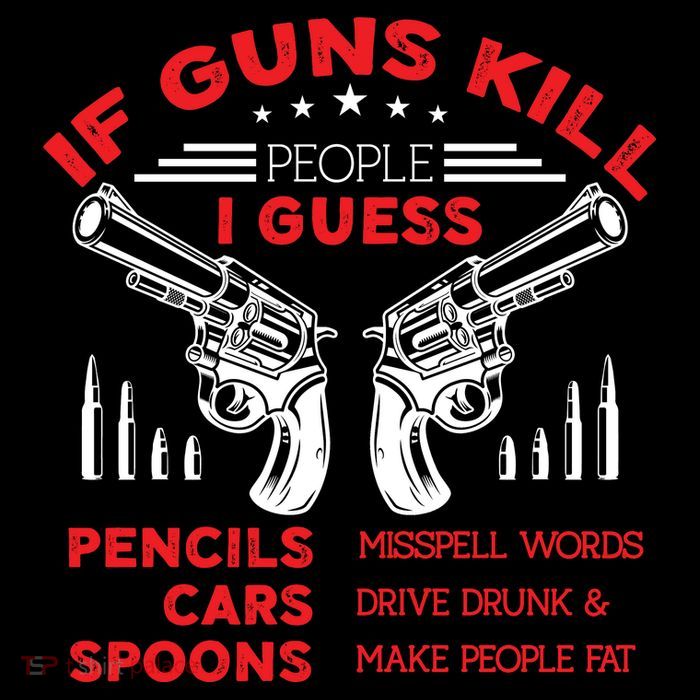 If Guns Kill People Crossed Pistols Poster