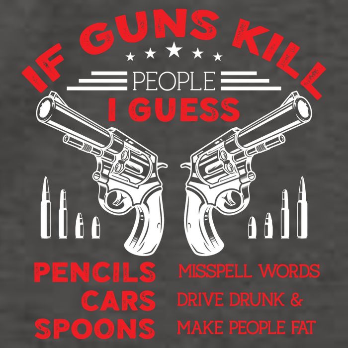 If Guns Kill People Crossed Pistols Vector Backpack
