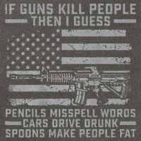 If Guns Kill People Gun Owner 2nd Amendment Pro Firearms Cotton Canvas Backpack