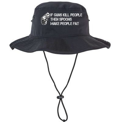If Guns Kill People Then Spoons Make People Fat Funny Bucket Hat