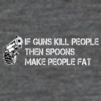 If Guns Kill People Then Spoons Make People Fat Funny Wool Snapback Cap