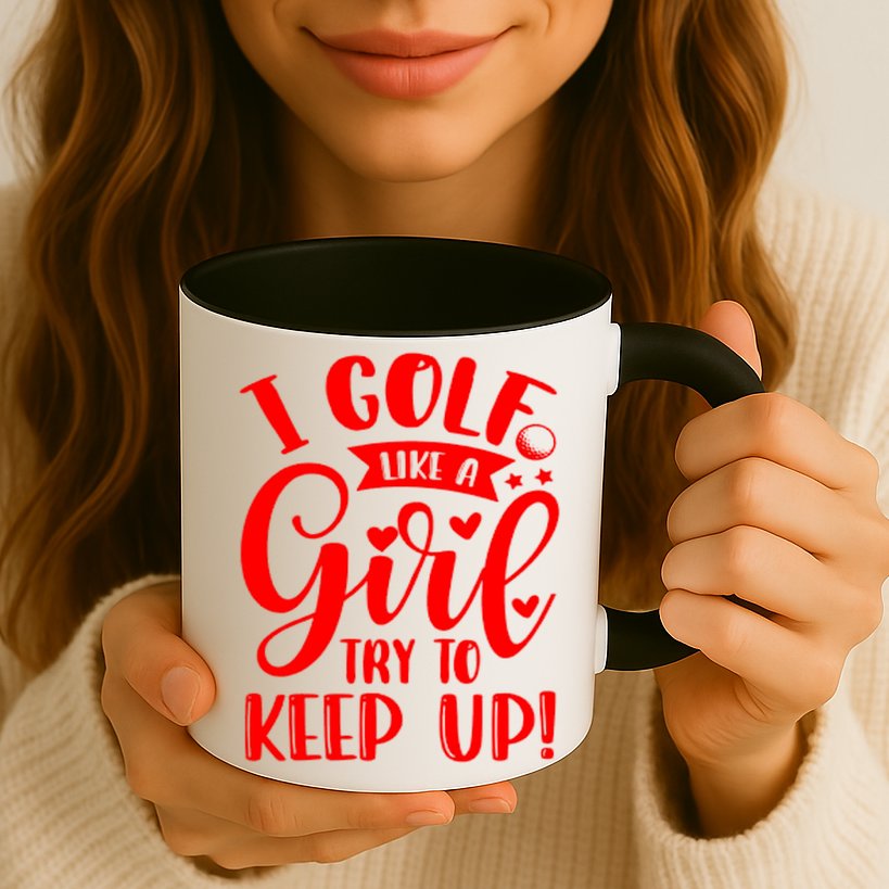 I Golf Like A Mom Try To Keep Up Gift For Mother's Day Mug