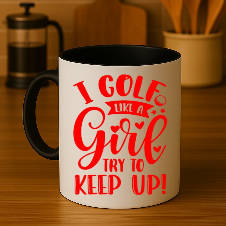 I Golf Like A Mom Try To Keep Up Gift For Mother's Day Mug