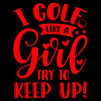 I Golf Like A Mom Try To Keep Up Gift For Mother's Day Drawstring Bag