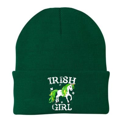 Irish Girl Leprechaun Unicorn St Patricks Day Knit Cap Winter Beanie