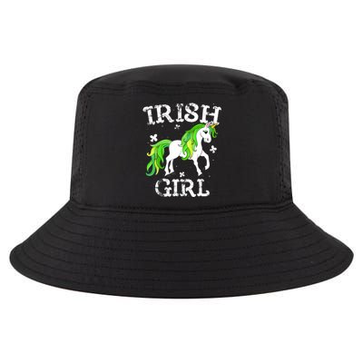 Irish Girl Leprechaun Unicorn St Patricks Day Cool Comfort Performance Bucket Hat