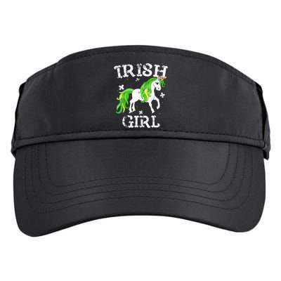 Irish Girl Leprechaun Unicorn St Patricks Day Adult Drive Performance Visor