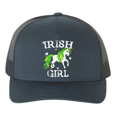 Irish Girl Leprechaun Unicorn St Patricks Day Yupoong Adult 5-Panel Trucker Hat