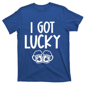 I Got Lucky Green Beer Irish Shamrocks St Patricks Ing Gift T-Shirt