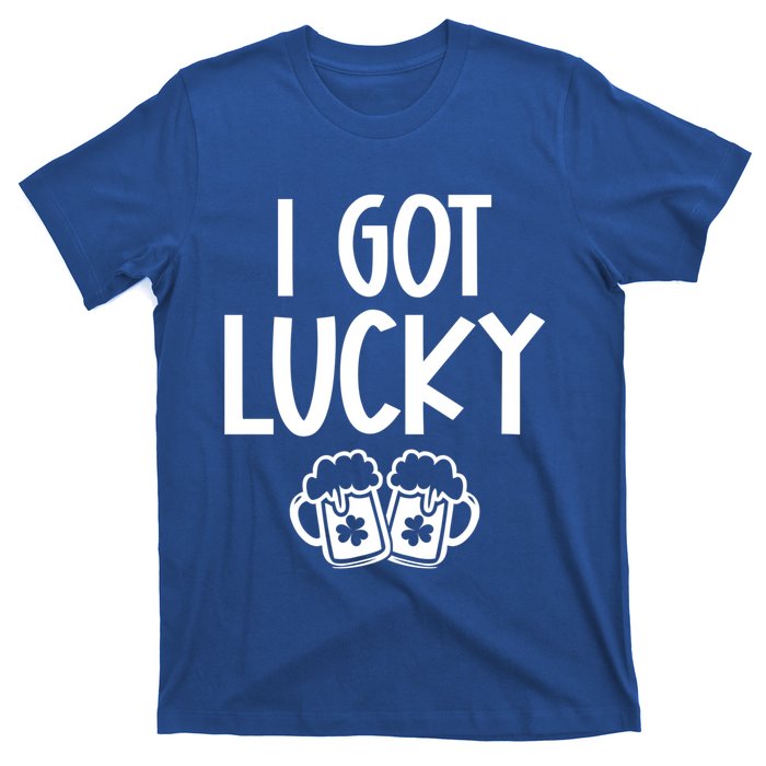 I Got Lucky Green Beer Irish Shamrocks St Patricks Ing Gift T-Shirt