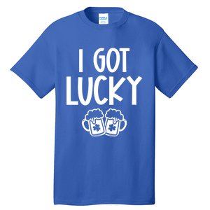 I Got Lucky Green Beer Irish Shamrocks St Patricks Ing Gift Tall T-Shirt