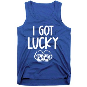 I Got Lucky Green Beer Irish Shamrocks St Patricks Ing Gift Tank Top