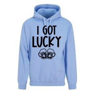 I Got Lucky Green Beer Irish Shamrocks St Patricks Ing Gift Unisex Surf Hoodie